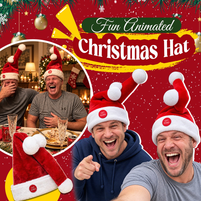 Rolig rörlig tomtehatt för julfest