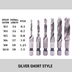 Tapping And Chamfering Integrated Hexagonal Shank Drill