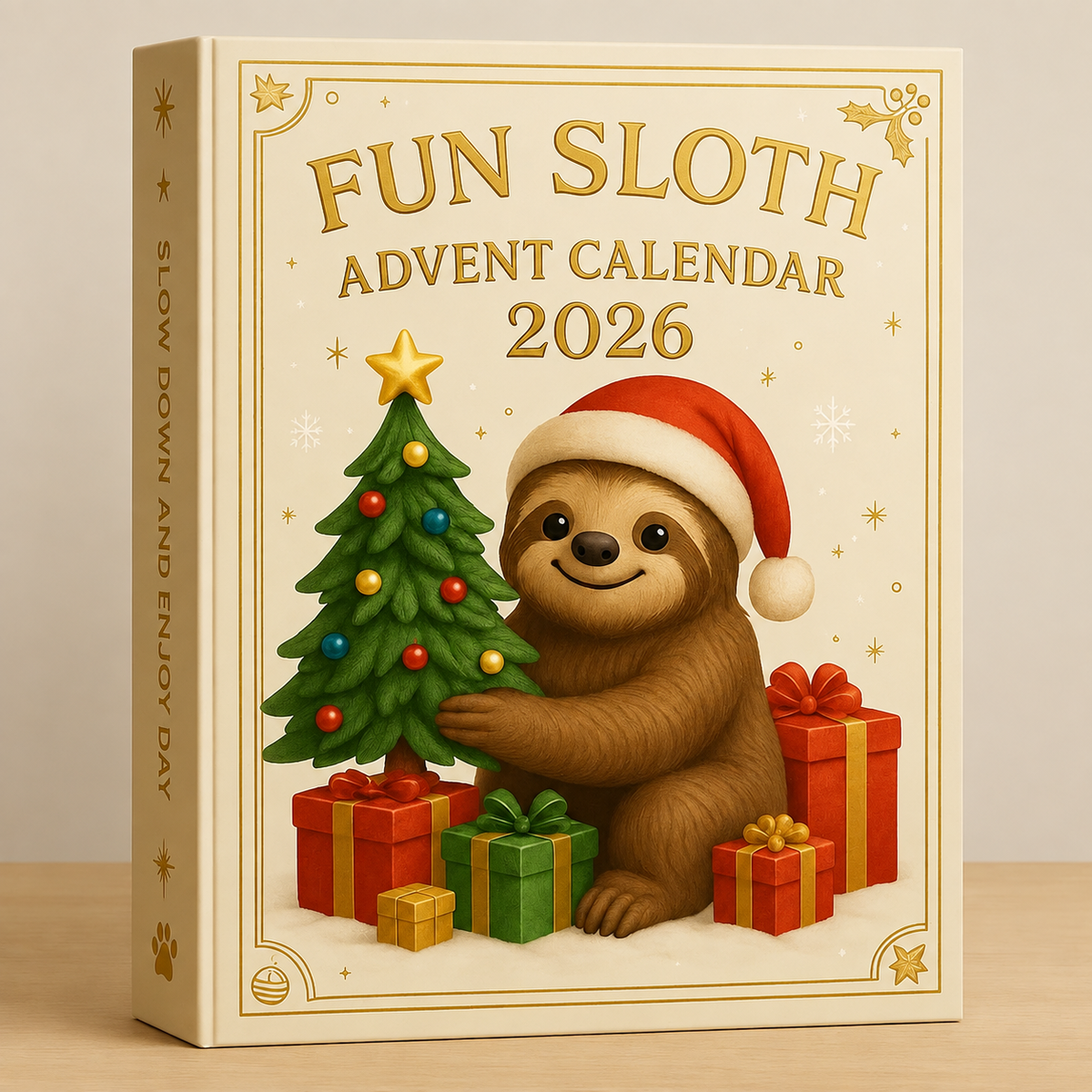 🦥Rolig juladventskalender för sengångare 2026 – Söt nedräkningssamling för sengångare🎄