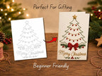 🌲Julbroderingskort DIY-kit | Sy dig in i julstämningen ✨ 🎁