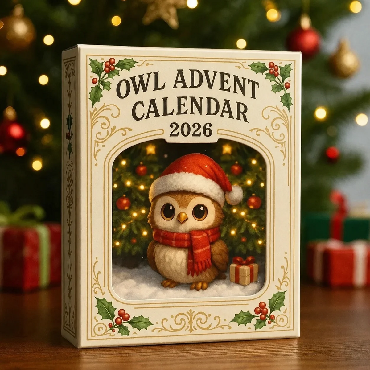 🦉2026 Owl Advent Calendar – 24-Day Christmas Countdown with Collectible Owl Figurines